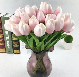 fake flowers Tulips Artificial Flowers PU artificial bouquet Real touch flowers artificial for home decoration GB516