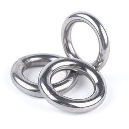 6*50mm welding stainless steel circle ring hanger buckle DIY handmade chain fitting bag part Suspension Ring Connecting Ring