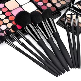 9pcs Sexy Little Waist Cosmetics brush Black Bottom Diamond Makeup Brushes Set Beauty tools free ship 10