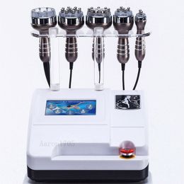 5 IN 1 Ultrasonic Liposuction 40k Cavitation Fat Burning Biopolar RF Face Care Vacuum Microcurrent Body Slimming Machine