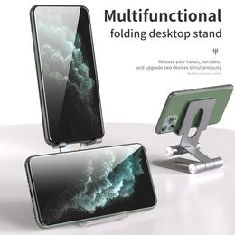 Multifuncional Folding Desktop Phone Holder Metal Alunimum Tablet Stand 15cm High PDA Support Universal for Tablets
