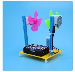 Pupil Science Popularisation Experiment Wind Turbine Hand-made Small Inventions Package Assembly Material