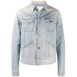 Fashion-Blue Denim Jacket Button Casual Jackets Fashion Outerwear Men Women Couple Street Long Sleeve Single Breasted Jacket HFHLJK045