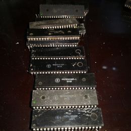 hke65sc02p1 hke65sc02ap1 8bit microprocessor old cpu 40 pis plastic package pdip40 6502 series vintage chips used desoldering