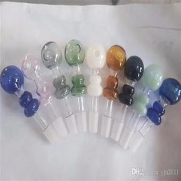 Coloured glass bottle with gourd Glass Bbong Wwater Pipe Titanium nail grinder, Glass Bubblers For Smoking Pipe Mix Colours