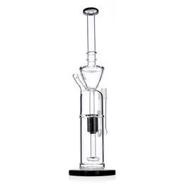 joints Canada - clear thick glass circ percolator hookah water pipe straight tube ice cubes 10 inches dab rig bong with 14mm female joint
