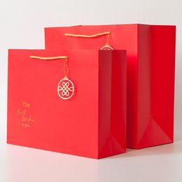 Wedding Candy Packaging Recyclable Jewelry Food Bread Bags Boutique Paper Gift Bag New Year Gift Bag CT0300