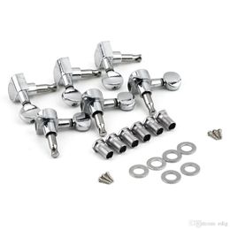 6pcs Chrom Akustische Gitarre Saiten Stimmwirbel Mechanik Tuner Rechts