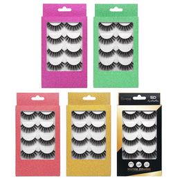 Spot rectangular eyelash empty box 5 pairs of false eyelash packing box