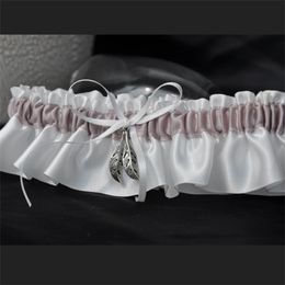 Bride Garter Belt Silver Leaf Garters Wedding Patty Supplies Bowknot White Cloth Hot Sales Creative Decoration Lace Design 7dyC1