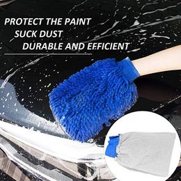 4pcs Microfiber Car Window Washing Home Cleaning Cloth Duster Towels Gloves Car Brush Cleaner Wool Soft Motorcycle Washer Care272e