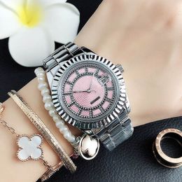 Fashion Watches Women girls crystal style metal steel band Quartz Calendar wrist Watch X58