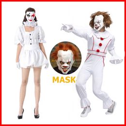 Nightmare Before Christmas Clown Pennywise Cosplay Costumes Carnival Halloween Fancy Dress Halloween Costume for Women Men Cosplay Costume