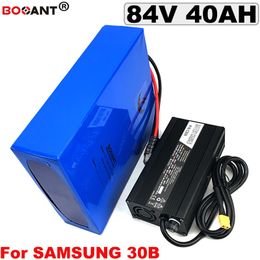 Rechargeable Lithium Battery 84V 40AH Electric Bicycle Battery for Bafang BBSHD 4000W Motor for Samsung 18650 Cell Free Shipping