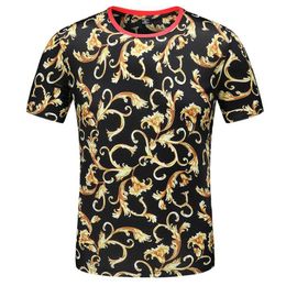 Casual cotton o neck t shirt for men fashion luxury t shirt men short sleeve snake print mens designer t shirts