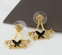 Hot Style Fashionable cabinet is exquisite full get flower bowknot hind hang type ear nail fashionable and classic delicate and elegant