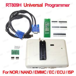 Freeshipping 2018 Original New RT809H EMMC-Nand FLASH Extremely Fast Universal Programmer WITH CABELS EMMC-Nand Good Quality Free Shipping
