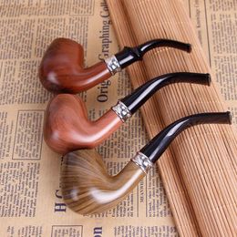 New Bending Hammer Imitated Wood Resin Pipe Hammer Portable Filter Men's Cigarette Accessories Direct Selling Hot Selling