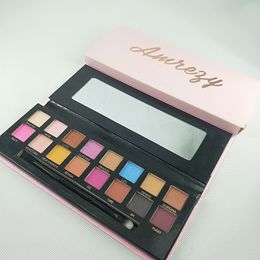 Brand Makeup 16 colors eye shadow palette xAmrezy eyeshadow Shimmer Matte Beauty High quality