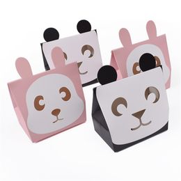 Cute Animal Panda Rabbit Candy Bags Cookie Bags Gift Bags Greeting Cards Baby Shower Birthday Party Candy Box CT0242