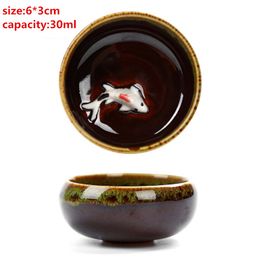 Hot sales CJ187 High Quality 4 pcs/lot China Dehua Colorful ceramic cup Binglie tea cup Beautiful Environmental protection
