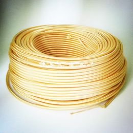 Freeshipping 2 core light gold electrical wire textile cable fabric cable cotton cable wire