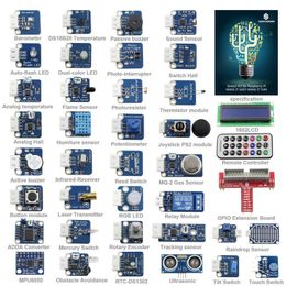 Freeshipping 37 Modules Sensor Kit V2.0 for Raspberry Pi RPi 1 Model B ( Raspberry Pi NOT included)