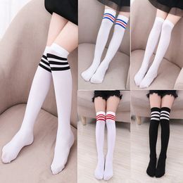 Kids Socks Girls Velvet Striped Knee High Socks Baby Solid Fashion Casual Stockings Summer Chaussette Leg Warmers Underwear RRA1874