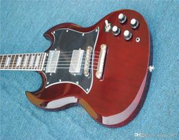 inlaid guitars UK - Dark red Color Angus Young Style AC DC Inlaids Half a gloss Available Electric guitar forestwind guitars guitarra