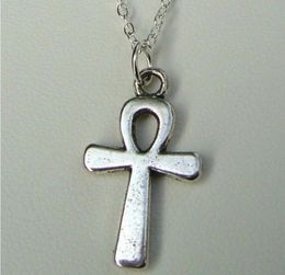 New Fashion Hot Solid Ankh Ank Cros Pendant Necklace Charm Punk Gothic Jewellery Wicca Pagan Necklace - 78
