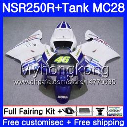 Injection For HONDA MC28 NSR250R 1994 1995 1996 1997 1998 1999 265HM.33 NSR250 R PGM4 NSR 250 250R 94 95 96 97 98 99 Fairing blue white hot