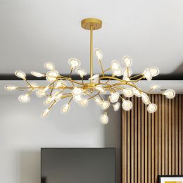 Dekoration Firefly Leuchter-Beleuchtung Moderne Zweig Licht Leuchte Jahrgang leben roomm / Esszimmer Hängelampe AC110-240V