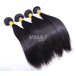 Brazilian Straight Human Hair Weaves 3 Bundles Lot Unprocessed virgin Extensions Black Weft Cheap Price No Tangle opp