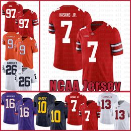 Ncaa Ohio State Buckeyes 97 Nick Bosa 7 Dwayne Haskins Jr Football Jersey Tom Brady Saquon Barkley Tua Tagovailoa