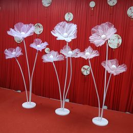 wedding decoration Artificial flower pole Wedding road lead silk flower Party beauty yarn flower stage window event decorative