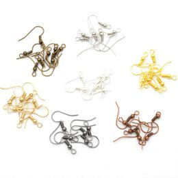 New 1000pcs/lot Earring Findings Earrings Clasps Hooks Fittings DIY Jewelry Making Accessories Iron Hook Earwire Jewelry 20x17mm