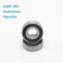 10pcs/lot Free shipping 16007RS 16007-2RS 16007 RS 2RS 35x62x9mm Deep Groove Ball bearing 35*62*9mm
