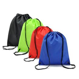 Urijk Waterproof Nylon Storage Bags Travel Shoes Laundry Lingerie Makeup Pouch Drawstring Backpack Baby Kids Toys 39*33CM