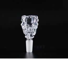 Transparent Human Face Bubble Head Bongs Oil Burner Pipes Water Pipes Glass Pipe Oil Rigs Smoking Free Shippin