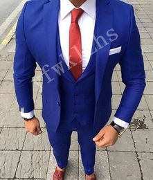 Newest One Button Groomsmen Notch Lapel Wedding Groom Tuxedos Men Suits Wedding/Prom/Dinner Man Blazer(Jacket+Tie+Vest+Pants) 1198