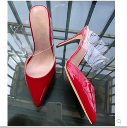 red glass heels
