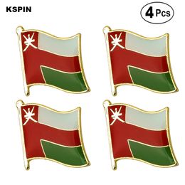 Oman Flag Pin Lapel Pin Badge Brooch Icons 4PC