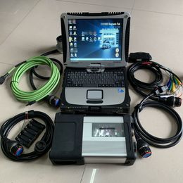 2019 MB SD Connect C5 MB STAR C5 with newest HDD SSD 2019.09v star diagnostic tool vediamo/Xentry/DTS with CF-19 Laptop