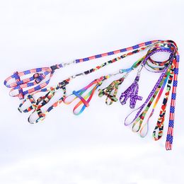 Wholesale Animals Supplies Accessories Printing Nylon Adjustable Puppy Cat Pet Dog Necklace Rope Tie Collar Leash DH0273 T03