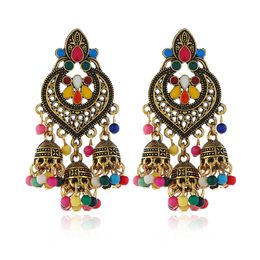 Wholesale-fashion 8 colors boho luxury designer earrings women jewelry with crystal and ceramic model no. NE1119