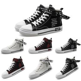 designer womon mens canvas shoes black white red platform designer sneakers mens trainers homemade brand made in china size 3944