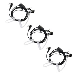 3X 2 Pin Acoustic Tube Headset & Earpiece for ICOM IC-F3 IC-F3S F4 F14 Radio Hot