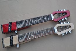 Factory Custom travel/children Electric Guitar with rosewood Fretboard,22 frets,Red or natural color,Can be customized
