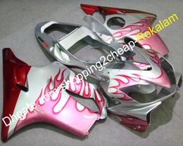 Motorcycle Fittings For Honda CBR600 F4i CBRF4I 2001 2002 2003 CBRF4 01 02 03 CBR600F4i Red Flame Injection Fairing (Injection molding)