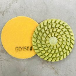 Concrete Floor Polishing Pads 4 Inch Dry Resin Pads D100mm Dry Floor Polishing Disc for Concrete and Terrazzo Floor 12PCS